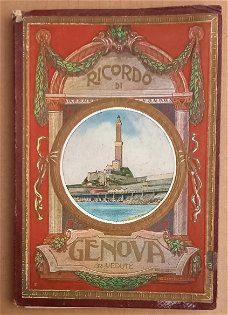 11584 Ricordo di Genova 32 Vedute Leporello Genua Italië