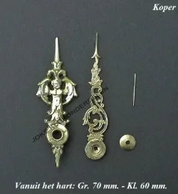 = Wijzers grote Franse pendule =37408