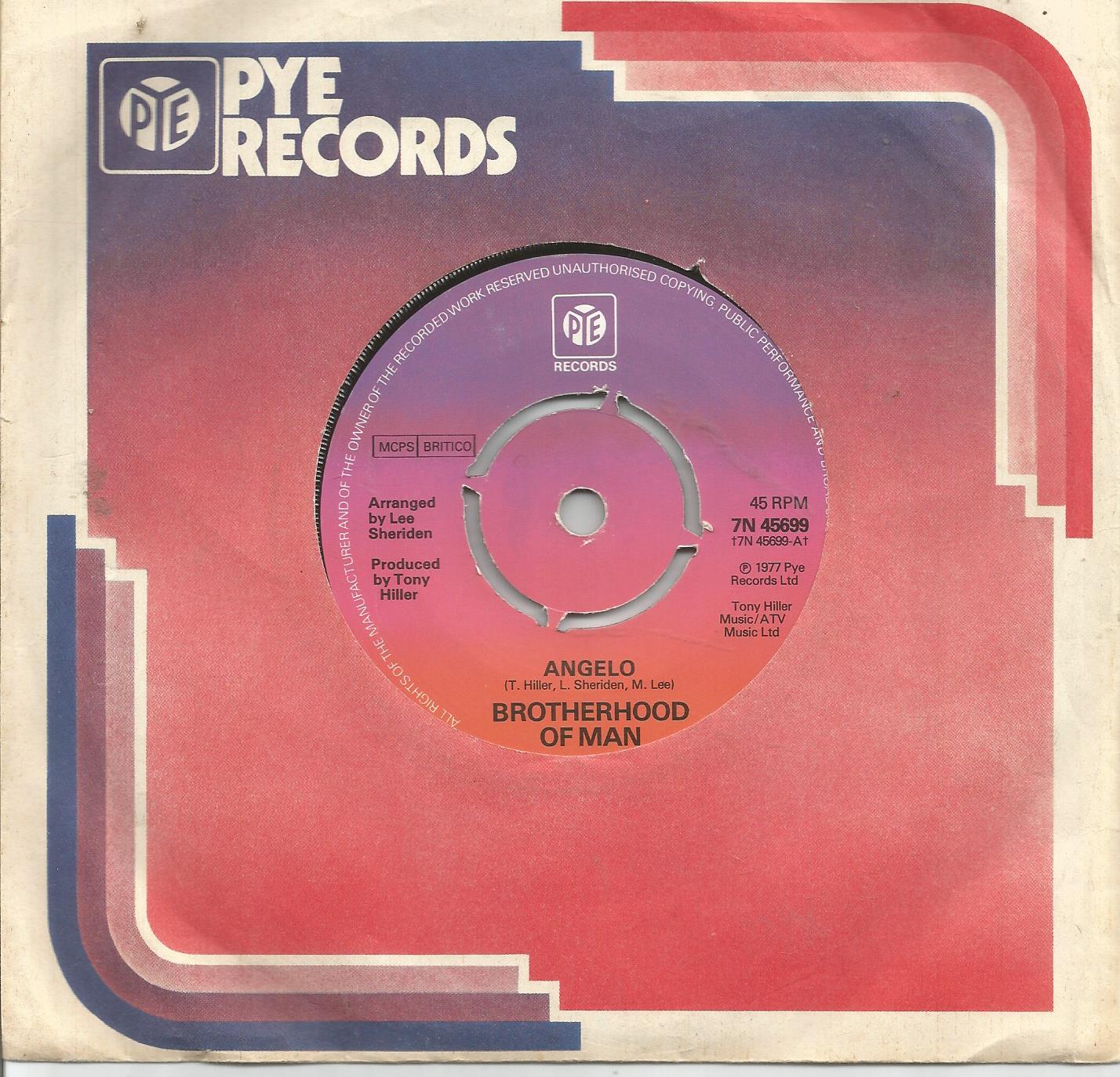 Brotherhood Of Man – Angelo (UK 1977) - nr. 1