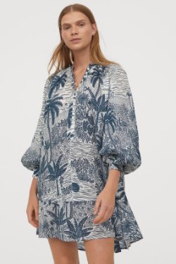 H&M Tuniek blouse DESMOND & DEMPSEY x H&M (NIEUW; mt. 36)