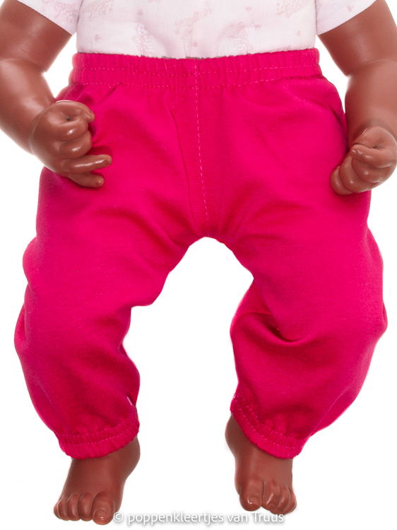Annabel 46 cm Pyjama roze/fuchsia - Afbeelding 4