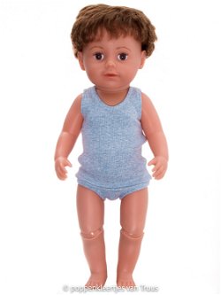 Baby Born 43 cm Jongens ondergoed/lichtblauw