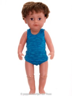 Baby Born 43 cm Jongens ondergoed blauw/aqua