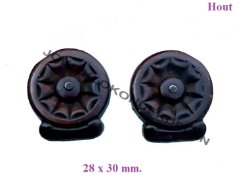 = 2 Klokkast ornamentjes =44469