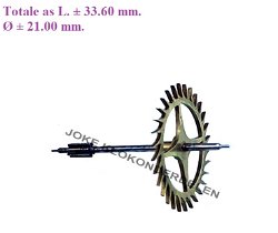 = Ankerwiel = Franse pendule =44466