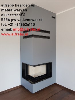 Houthaard Houtkachel Vloerhaard Design kachel Maatwerkhaard - 6