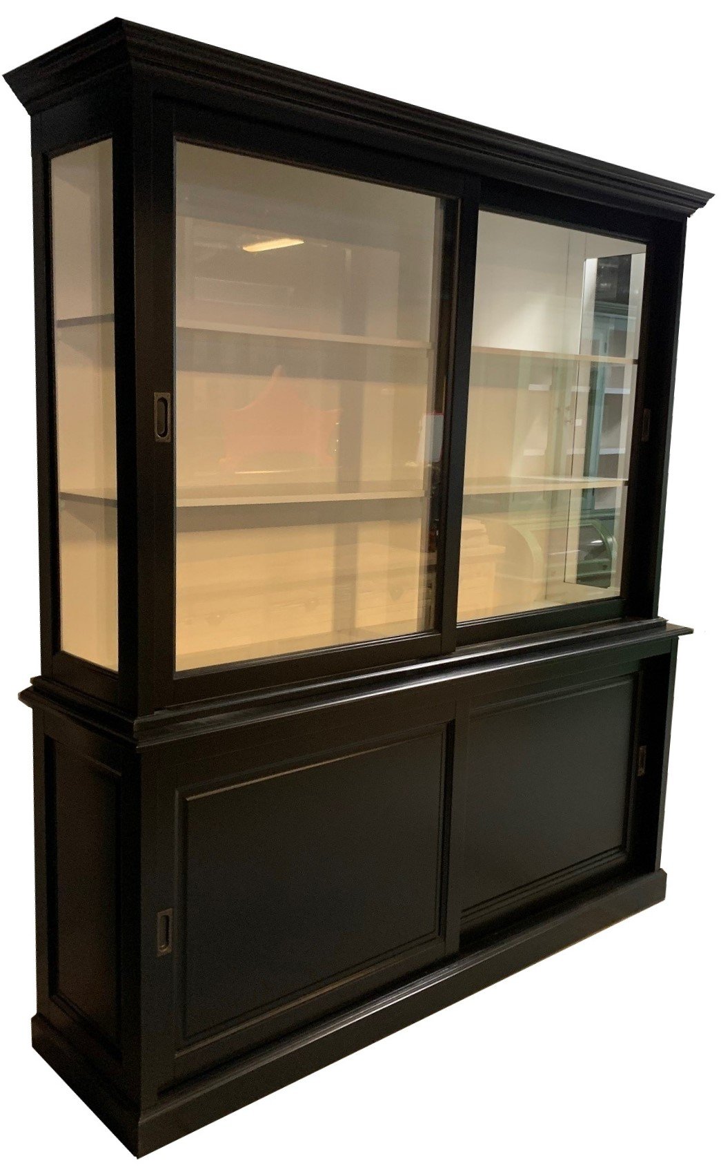 Buffetkast zwart - wit Arnhem 200 x 50/40 x 220cm - nr. 1