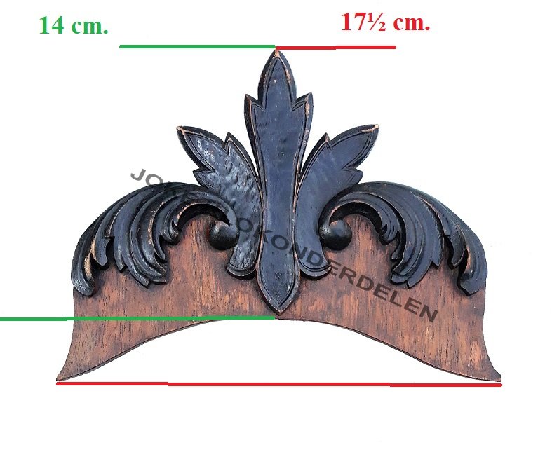 = Kuif ornament = oud =44483 - Afbeelding 2