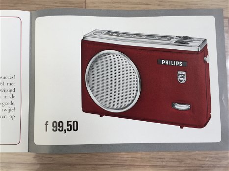 Retro PHILIPS 22 RL 261 Radio introductie brochure 1966 (D328) - 2