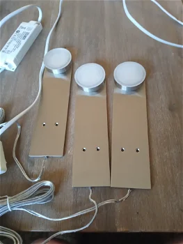 Zgan Paulmann meubel kast keuken ledlamp set van 3 stuks rond - 0