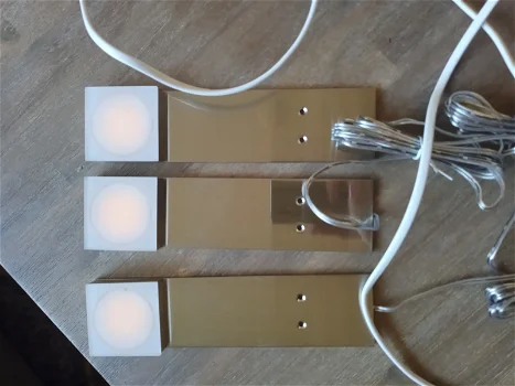 Zgan Paulmann meubel kast keuken ledlamp set van 3 stuks vierkant - 0