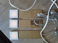 Zgan Paulmann meubel kast keuken ledlamp set van 3 stuks vierkant