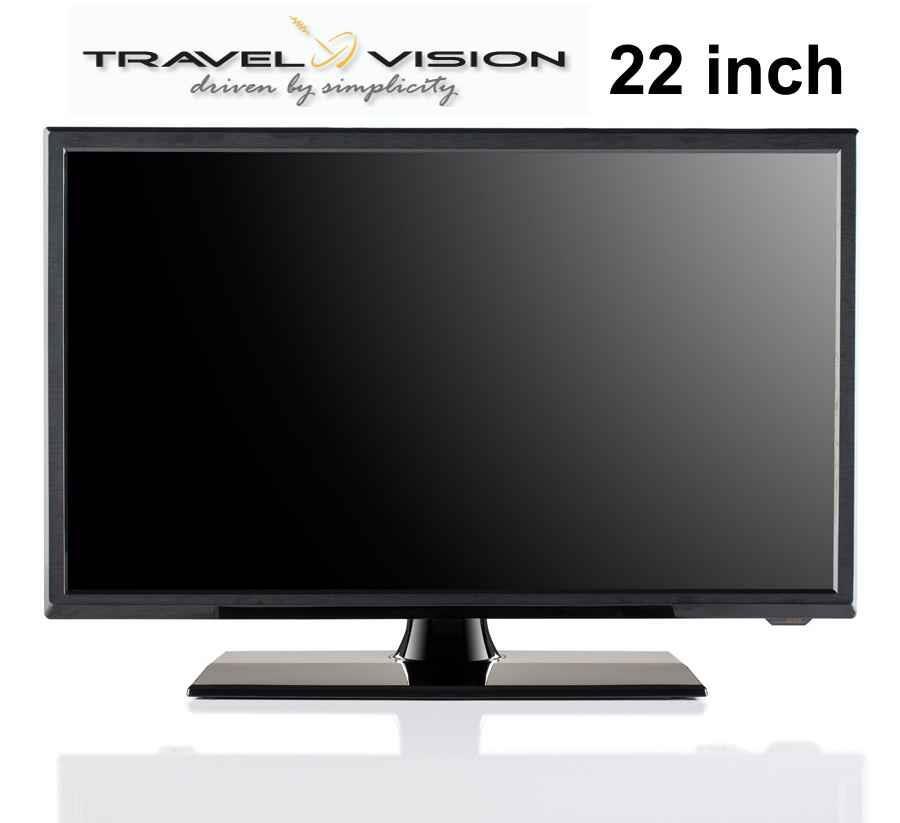 Kleine travel-vision led tv 22 inch, met satelliet,digitenne en kabel ontvanger - nr. 1