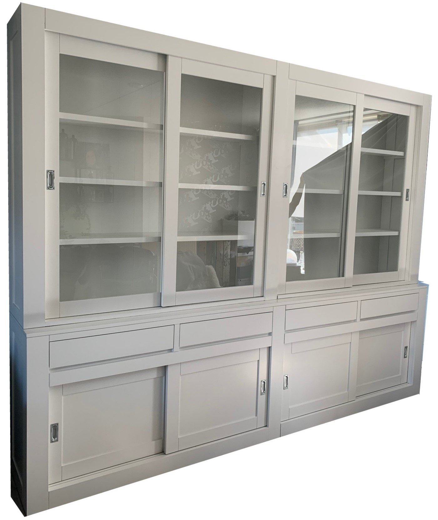 Buffetkast XXL wit Volkol soft close 300 x 50/40 x 240cm - nr. 1