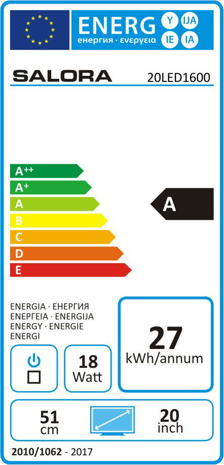 Salora 20LED1600, simpele led tv - Afbeelding 5
