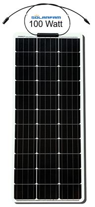 Goedkope 12V-MONO-FLEXIBLE 100W semi flexibele zonnepanelen set - Afbeelding 2
