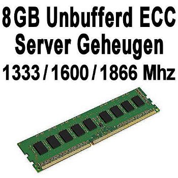 1GB - 8GB Unbuffered ECC DDR3 Server Geheugen 1333-1866Mhz - 0