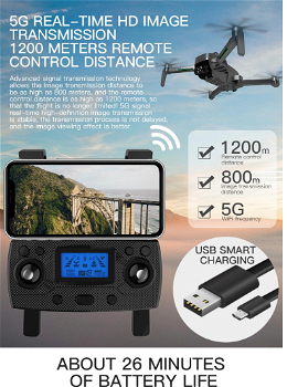ZLL SG906 MAX 4K GPS 5G WIFI FPV - Three Batteries with Bag - 0