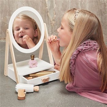 Byastrup houten make-up spiegel met lade - 0