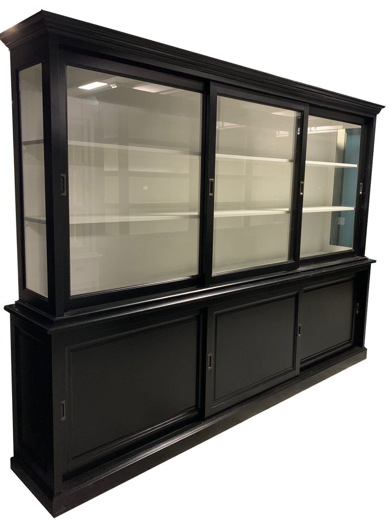 Buffetkast zwart - wit Arnhem 300 x 50/40 x 220cm - nr. 1
