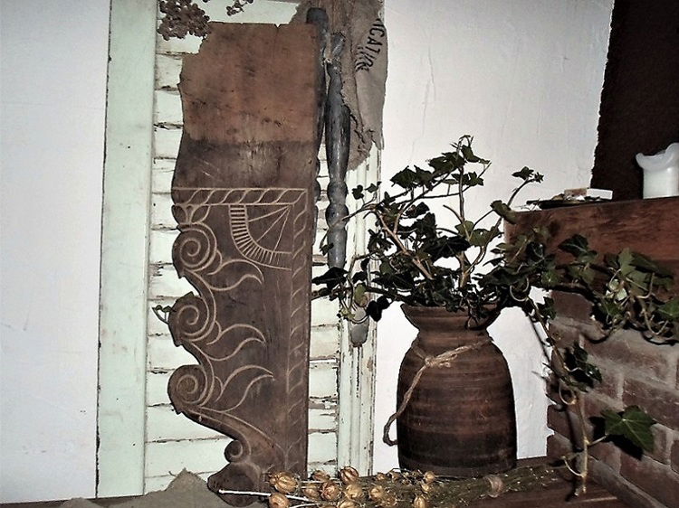 5043 Oud houten wandpaneel - nr. 1
