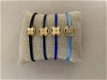 Monogram Klaver armband aan koord vergulde kwaliteit verkleurd niet - 0 - Thumbnail