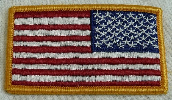 Amerikaanse Vlag / American Flag, Reverse Full Color, ACU, jaren'90.(Nr.2) - 0