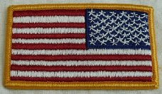 Amerikaanse Vlag / American Flag, Reverse Full Color, ACU, jaren'90.(Nr.2)