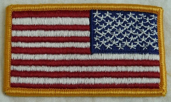 Amerikaanse Vlag / American Flag, Reverse Full Color, ACU, jaren'90.(Nr.2) - 1