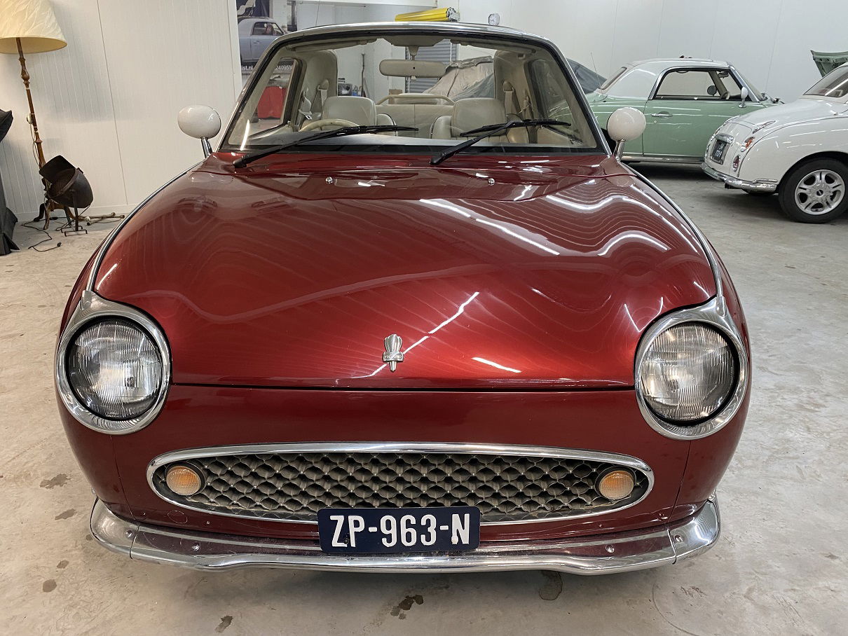 Hele mooie Nissan Figaro in Burgundy Red met nieuwe motor! - nr. 1