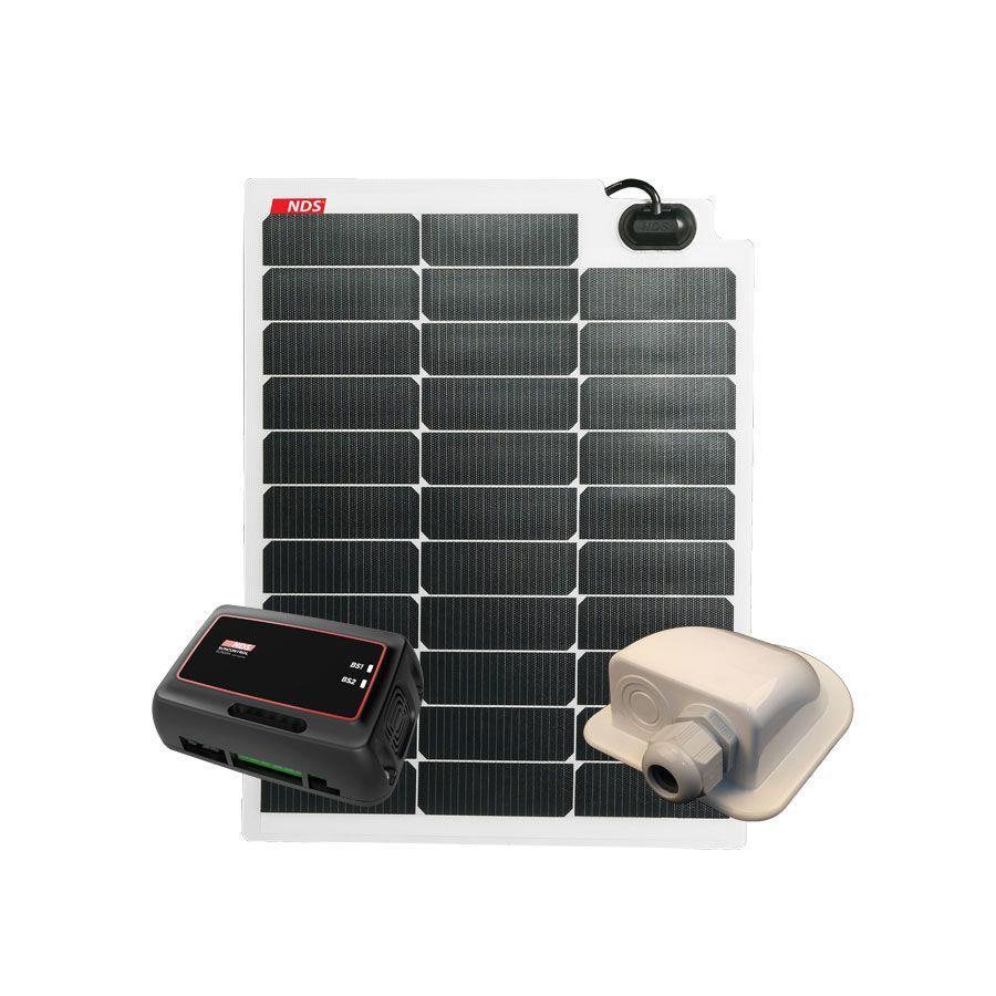 NDS SOLARFLEX EVO 50W Flexibel Zonnepaneel SET + SC320M - nr. 1