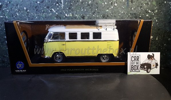 Volkswagen microbus geel 1:18 Lucky Diecast - 5