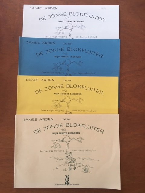 De jonge blokfluiterer deel 1 t/m 4 - James Arden - nr. 1