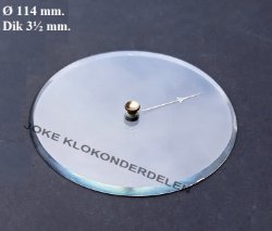 = Barometer = vlak geslepen glas =44562