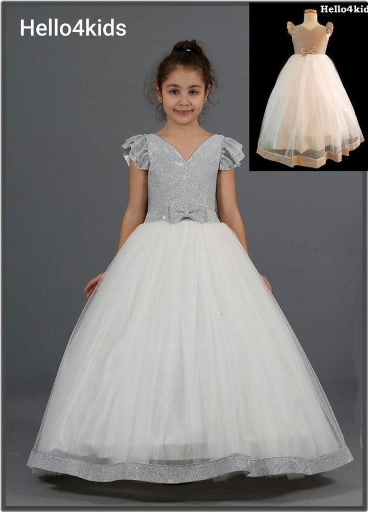 new communie jurk bruidsmeisje kleding prinsessen Olivia - Afbeelding 5