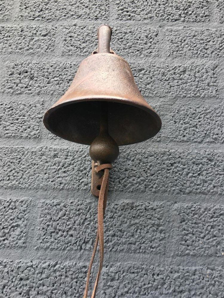 Deurbel klassiek, gietijzer bruin, mooie klank.-bel-deco - Afbeelding 4