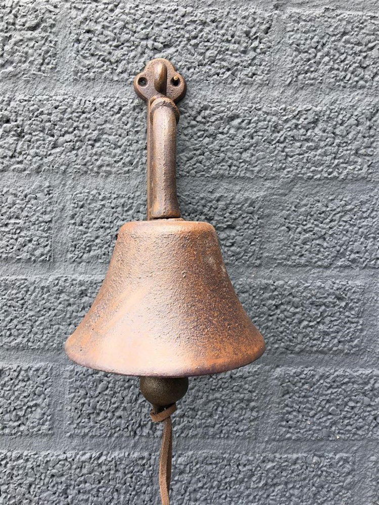 Deurbel klassiek, gietijzer bruin, mooie klank.-bel-deco - Afbeelding 5