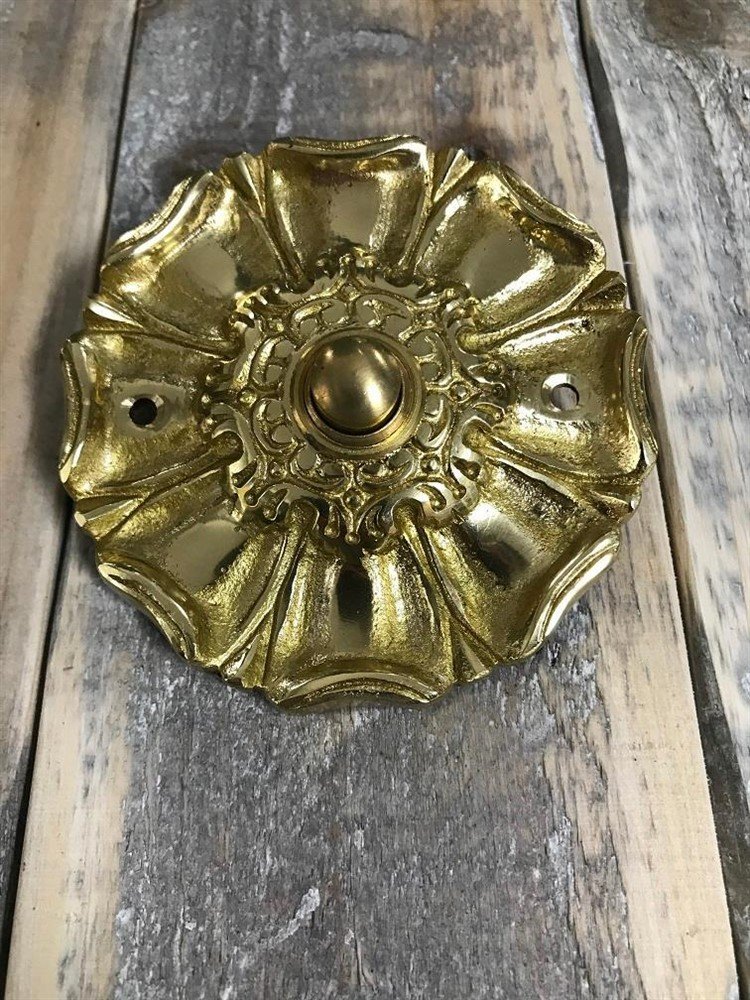 deurbel Messing - retro deurbel in Landhuisstijl -deurbel - nr. 1