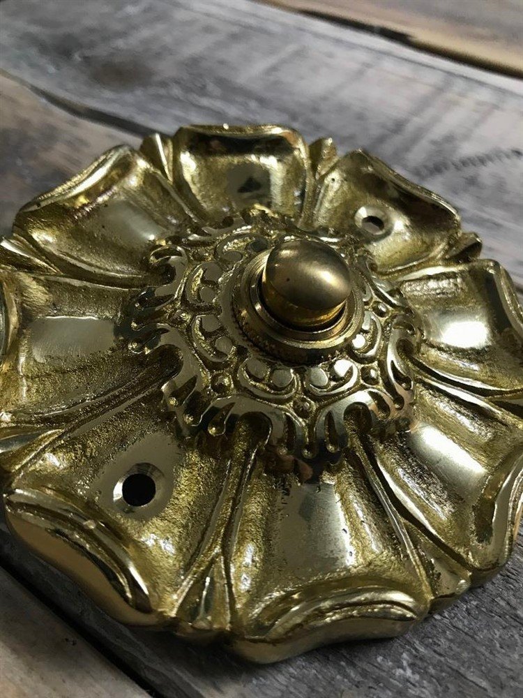 deurbel Messing - retro deurbel in Landhuisstijl -deurbel - Afbeelding 6