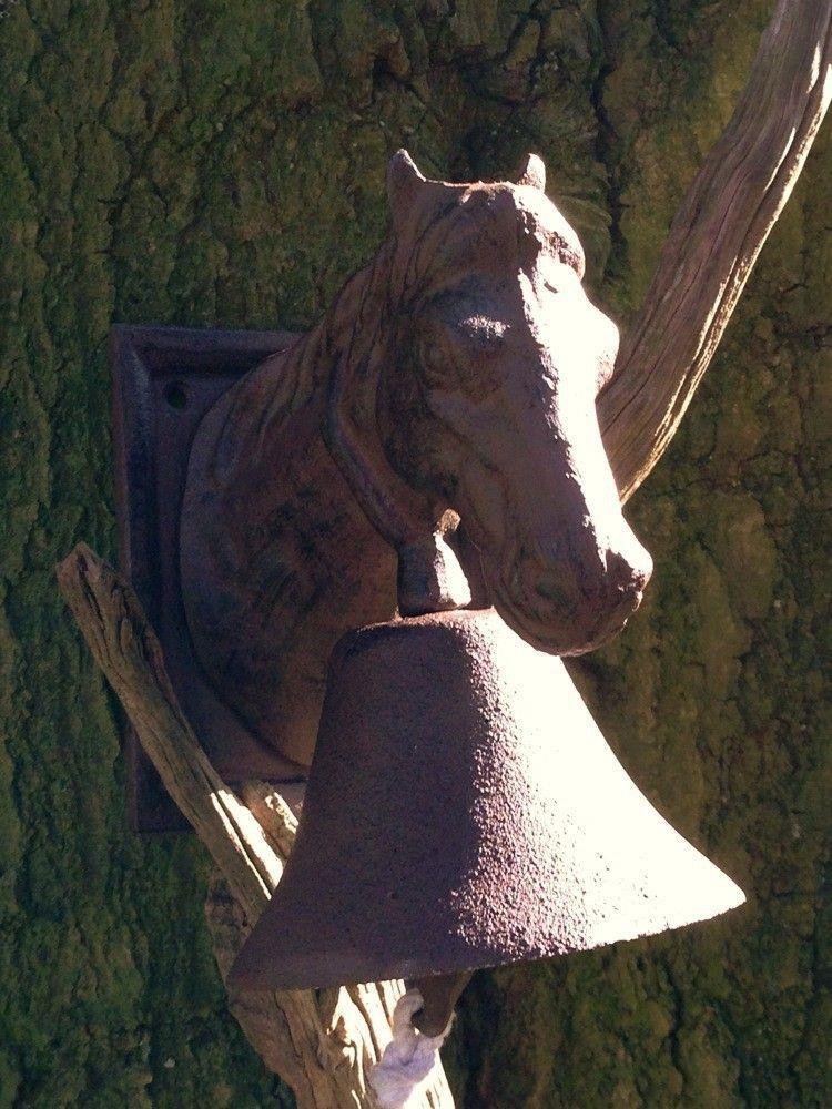 Deurbel met paard, gietijzer- paard -deurbel -bel - Afbeelding 5