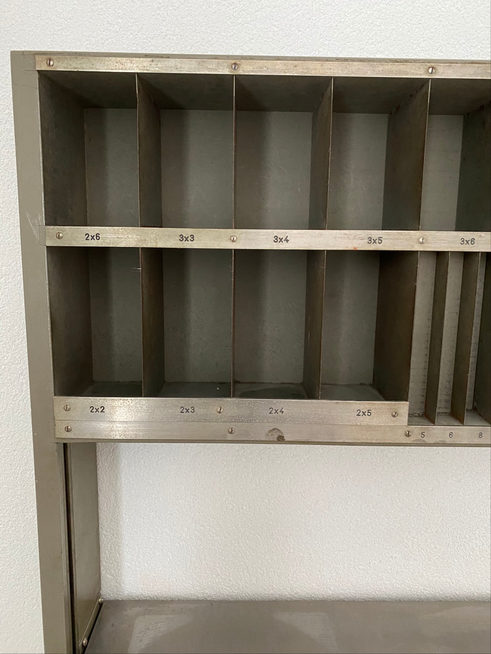 Antieke Letterkast - zetbok - kralenkast - Afbeelding 3