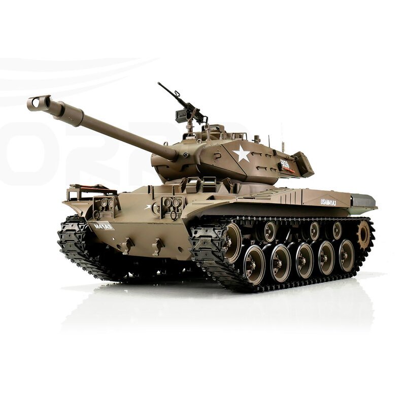 RC tank 1/16 RC M41A3 Walker Bulldog green BB+IR 2.4GHz met schietfunctie rook en geluid en IR 11160 - nr. 1