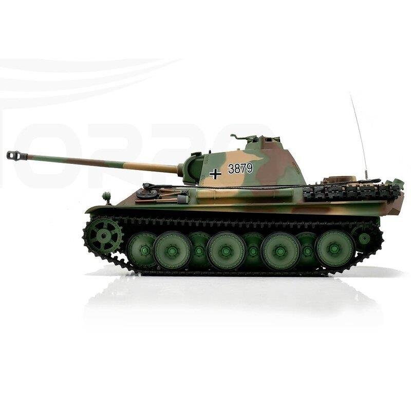 RC tank 1/16 RC Panther Ausf. G camo BB+IR 2.4GHz met schietfunctie rook en geluid en IR 1116038791 - Afbeelding 3