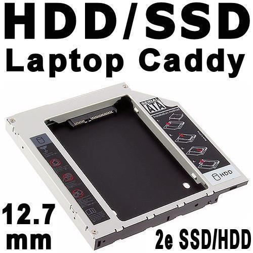 HDD / SSD Caddy, extra 2.5" SATA HDD/SSD in Laptop Notebook - nr. 1