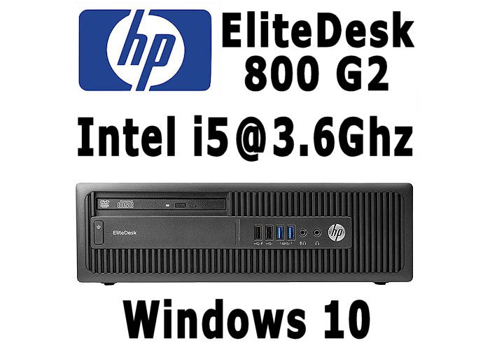 HP EliteDesk 800 G2 SFF Intel i5 @ 3.6Ghz 8GB 120GB SSD W10 - nr. 1