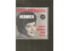 129h - hermien --a-- rode anemonen--b--zeven donkerrode rozen - nr. 1