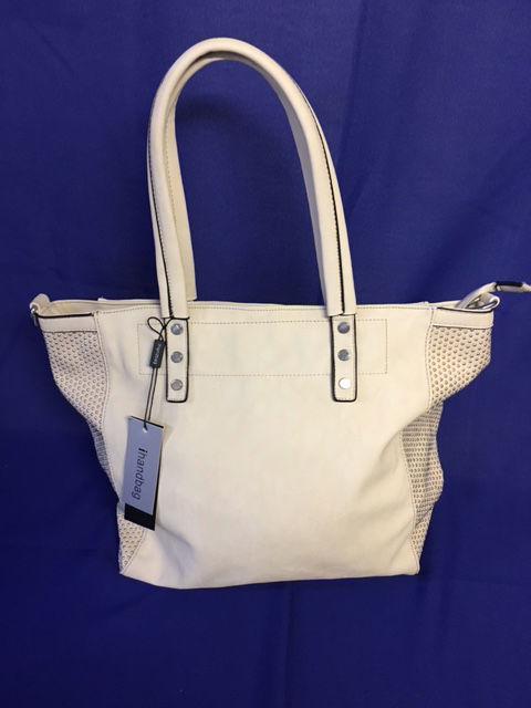 Beige tas met aan de zijkant steentjes - nr. 1