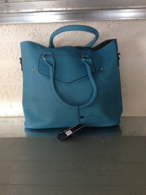 Licht blauwe rechte tas - Afbeelding 4