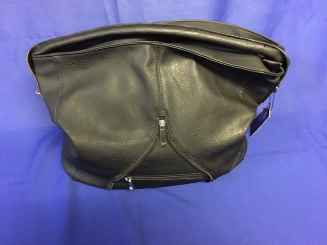 Zwarte tas met decoratieve rits voorkant - nr. 1