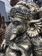 Beeld Ganesha, een hindoestaanse god, goud-zwart kleurig - 4 - Thumbnail